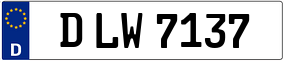 Trailer License Plate
